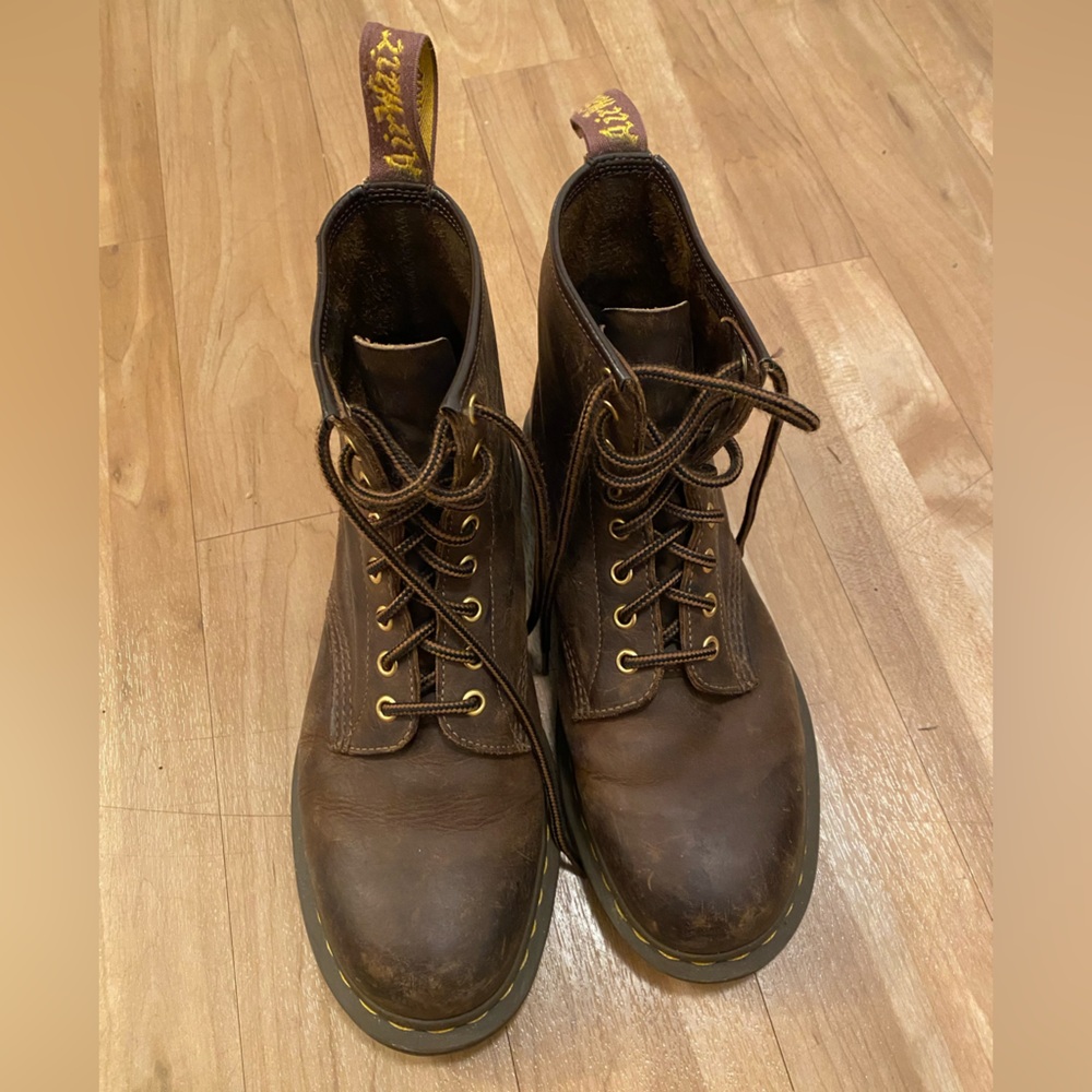 Dr. Martens Dark Brown Lace-Up Boots
